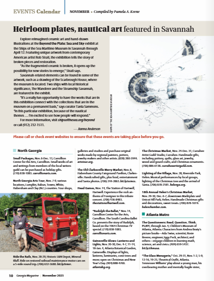 View this month's Calendar section