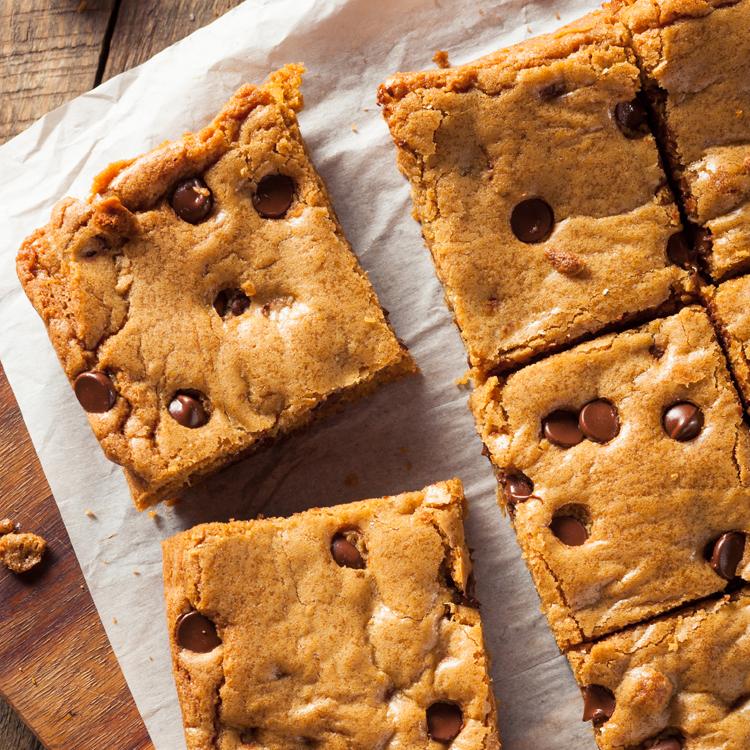 Chocolate chip bar cookies are easy for kids to make