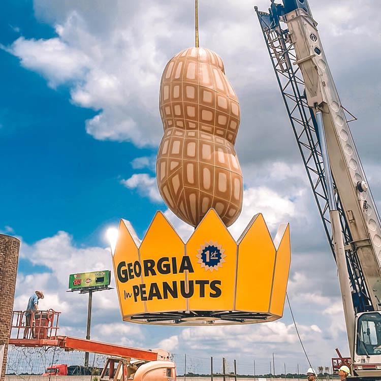 Ashburn's Big Peanut monument is restored