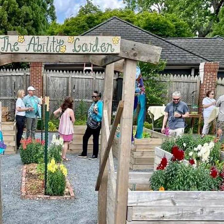 The Ability Garden provides accessible space for gardening, therapy