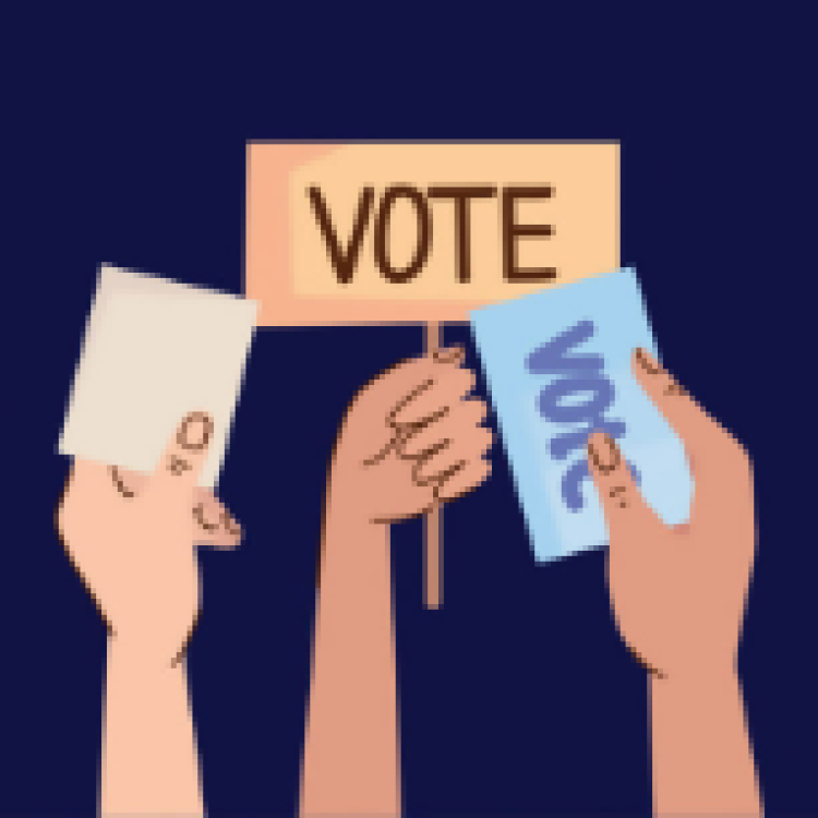 hands casting ballots