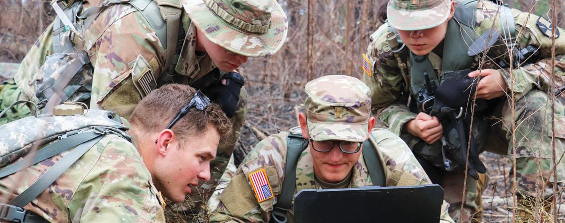 Students at the U.S. Army Cyber School train to become cyber specialists